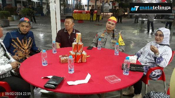 Forkopimda Bersama Ketua PC INTI Labuhanbatu Pantau Malam Perayaan Imlek Di Kota Rantauprapat