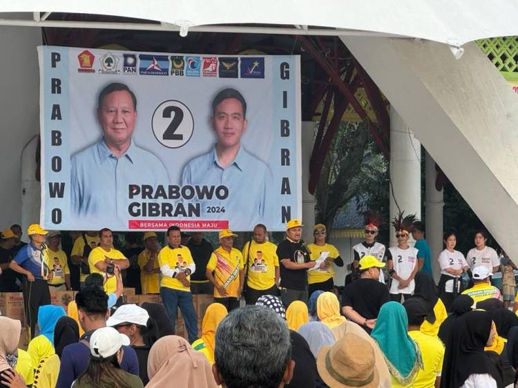 DPD Partai Golkar Tanjungbalai Kampanye Semarak Senam "Gemoy" Dukung Prabowo-Gibran