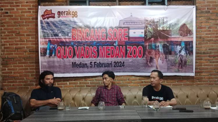 Diskusi Gerak 98 bertemakan "Quo Vadiz Medan Zoo" : Mengupas tuntas solusi Medan Zoo