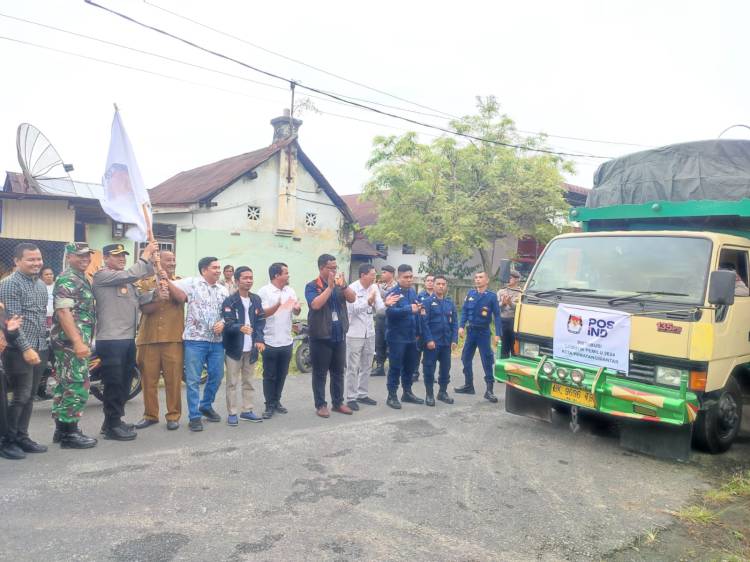 Pemko Siantar melalui KPU Distribusikan Pemungutan dan Penghitungan Suara