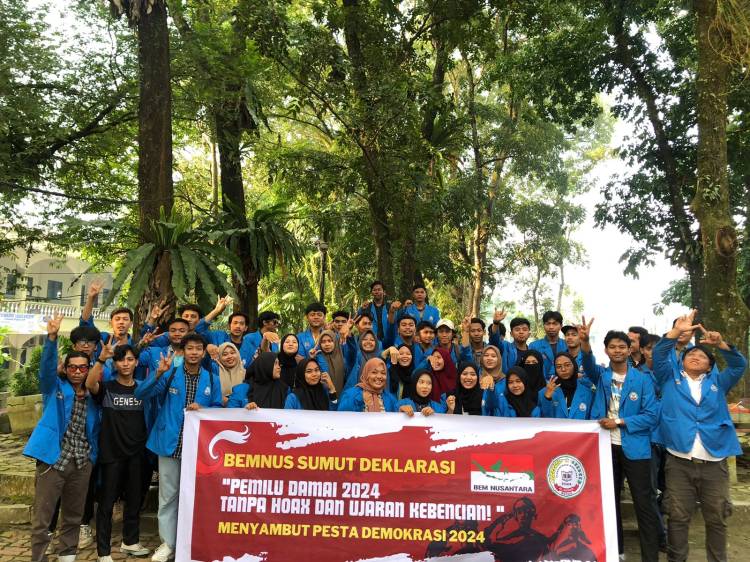 Wujudkan Demokrasi Bermartabat, BEMNUS Al Azhar Medan Serukan Pemilu 2024 Damai