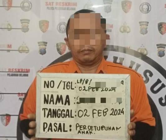 Pemerkosa Anak Tiri Dibekuk Polres Belawan