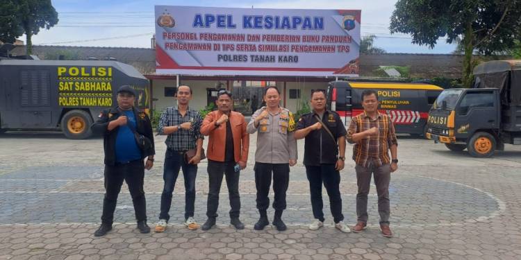 Ketua LSM Penjara Sumut silaturahmi dengan Kapolres tanah karo