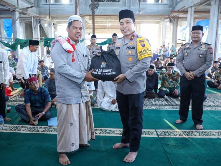 Subuh Keliling Wakapolda Sumut Terima Kasih kepada Masyarakat Jaga Pemilu Damai