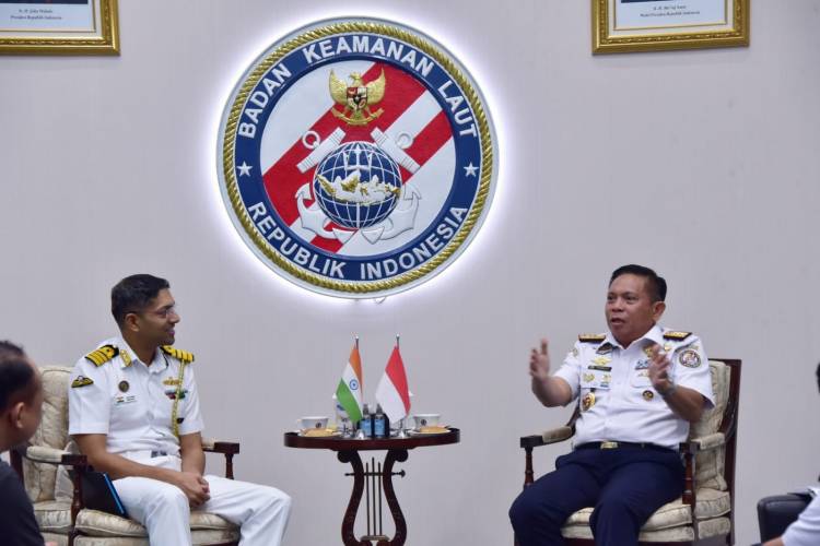 Perkuat Kerja Sama Maritim, Kepala Bakamla RI Terima Kunjungan Athan India