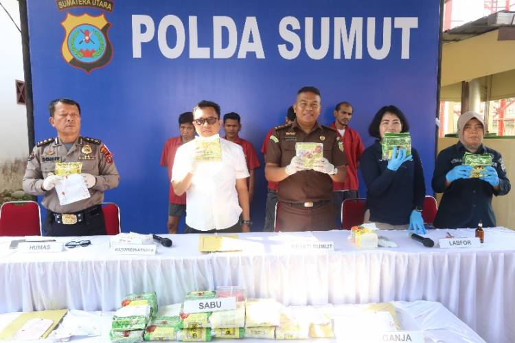 Polda Sumut Sita 23 Kg Sabu Dalam 14 Hari
