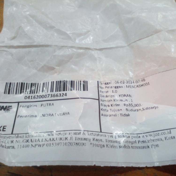 Layanan JNE Cabang Medan Mengecewakan, Barang Tak Sampai ke Customer