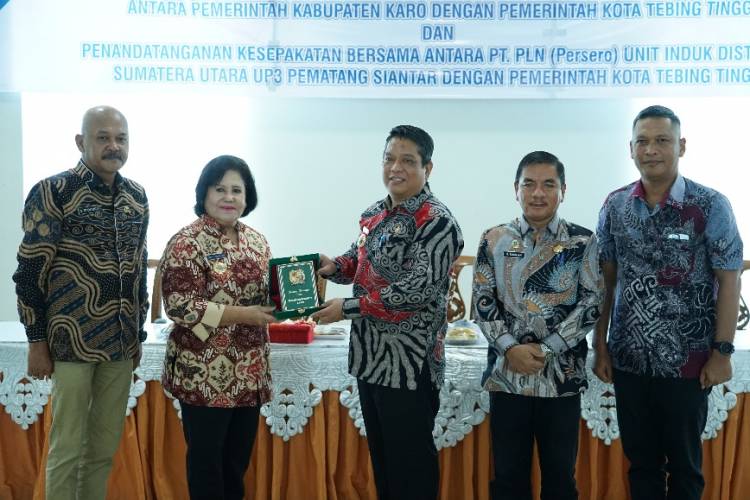 Pemko Tebingtinggi, Pemkab Karo Dan PT. PLN UP3 Pematang Siantar Jalin MoU