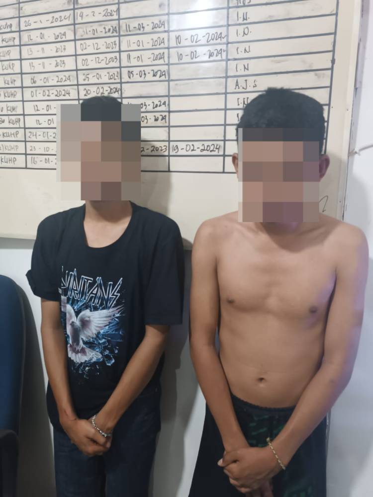Polres Pematangsiantar Gelar KRYD, 2 Pemuda Diamankan Beserta Kelewang Samurai
