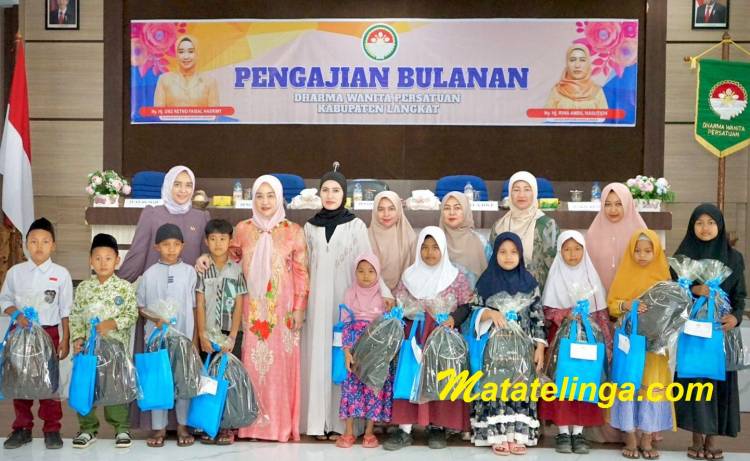 Mengawali Agenda Pertama, Ny. Uke Faisal Hasrimy Hadiri Pengajian DWP Kab.Langkat