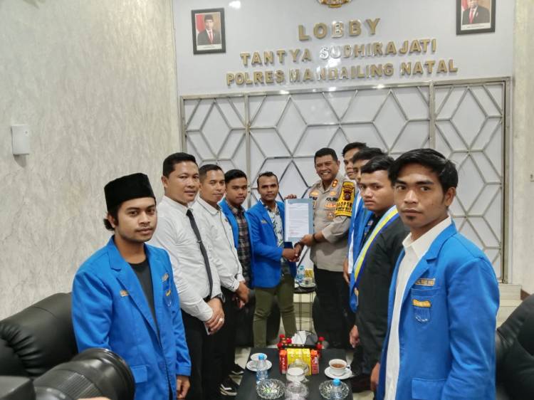 PC PMII MADINA menghadiri undangan ke markas Polres  Mandailing Natal