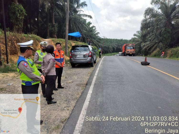 Ditlantas Polda Sumut Survey Kesiapan Angkutan Lebaran 2024 di Wilkum Polres Labusel