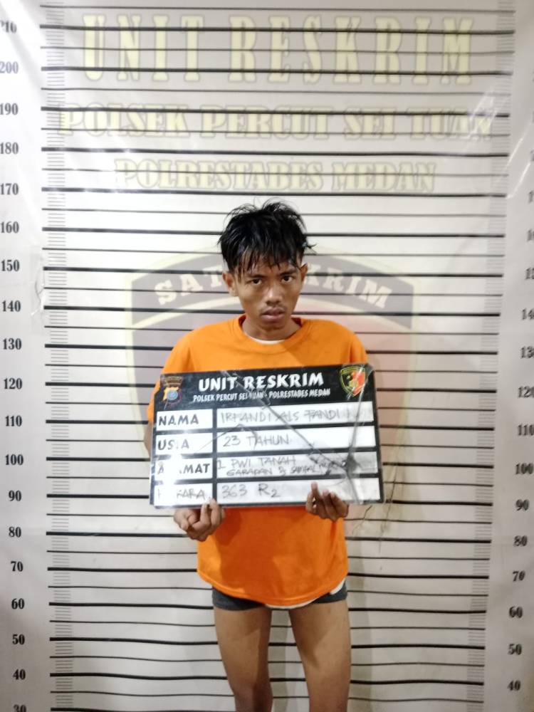 Polsek Percut Sei Tuan Ringkus Pelaku Pencurian Sepeda Motor