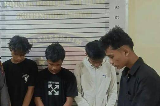 4 Remaja Terduga Geng Motor Diamankan
