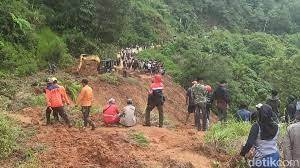 Empat Belas Unit Septor dan Satu Mobil Tertimbun Material Longsor, Korban Jiwa Bertambah