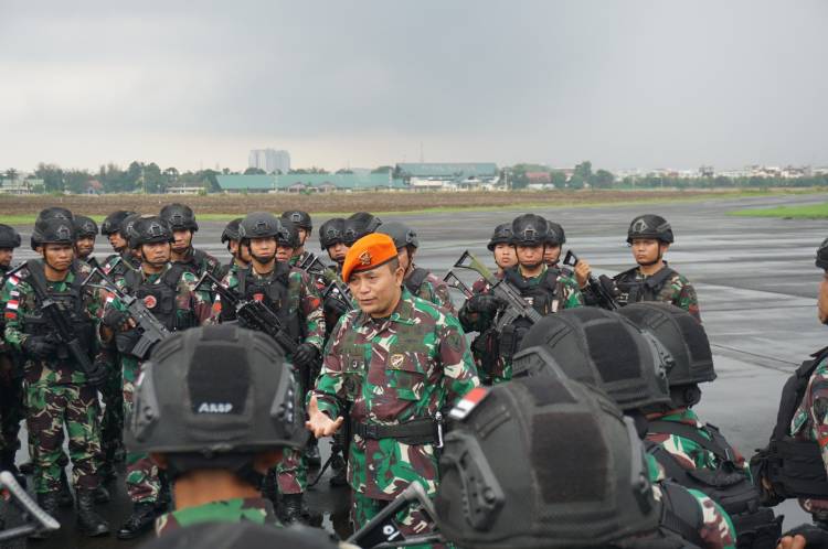 Prajurit Kopasgat Lepas Tugas Satgas Pamtas RI-PNG di Papua, Dankosek I Tegaskan Profesionalisme dan Tanggung Jawab