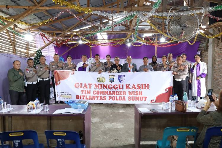 Ditlantas Polda Sumut Hadir Ditengah Masyarakat dalam Kegiatan Minggu Kasih