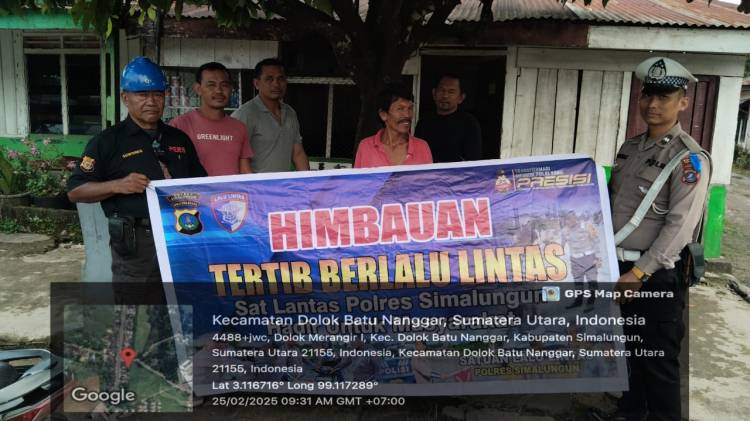 Komitmen Jaga Kamseltibcarlantas Sat Lantas Polres Simalungun Gelar Penyuluhan Keselamatan Berkendara