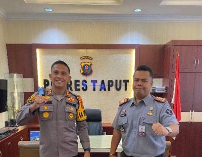 Perkuat Sinergi dengan APH, Kepala Rutan Tarutung Kunjungan Kerja Ke - 3 kalinya Ke Polres Tapanuli Utara
