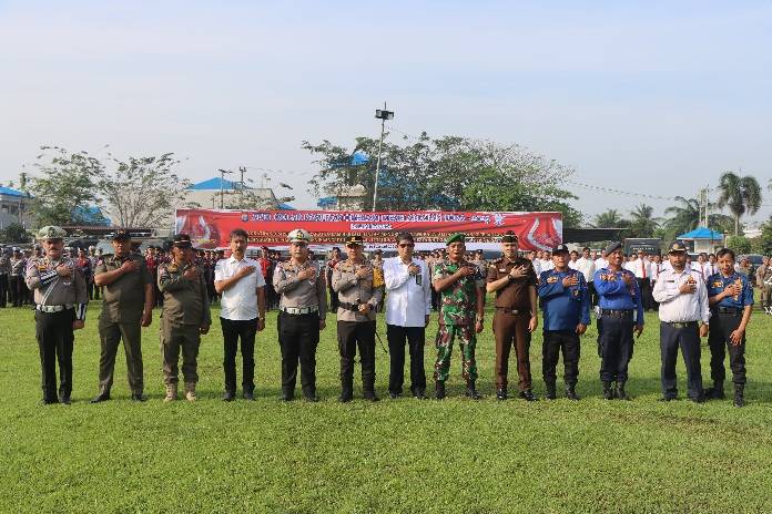 Polresta Deli Serdang Laksanakan Apel Gelar Pasukan Operasi Keselamatan Toba 2025