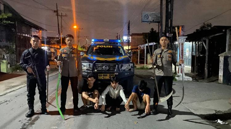 Patroli Dinihari, Polrestabes Medan Tangkap Pelaku Tawuran