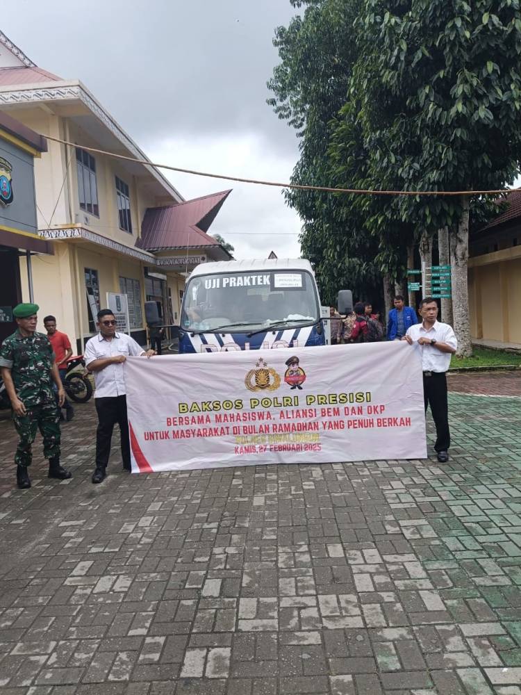 Kapolres Simalungun Gelar Baksos Polri Presisi Bersama Mahasiswa Jelang Ramadhan