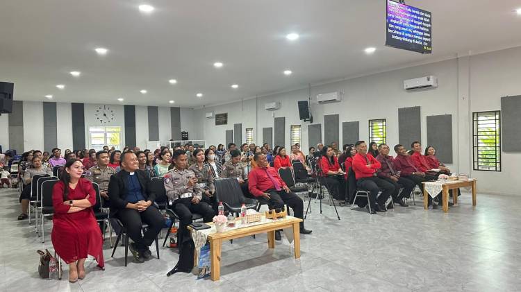 Ditlantas  Poldasu Hadir Bersama Jemaat Gereja GBI Home Tj.Morawa