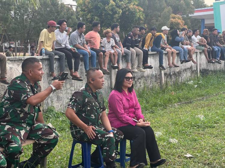 Danyonmarhanlan I Hadiri Pertandingan  Bola di Lapangan Bakti belawan