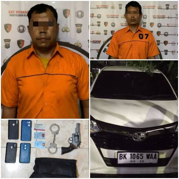 Polres Pelabuhan Belawan Tangkap Dua Perampok Menyaru Polisi