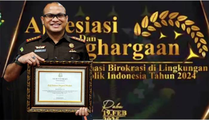 Kajari Medan Terima Penghargaan Kategori Satker Dengan Implementasi SAKIP Terbaik Tahun 2024 dari Kejagung RI