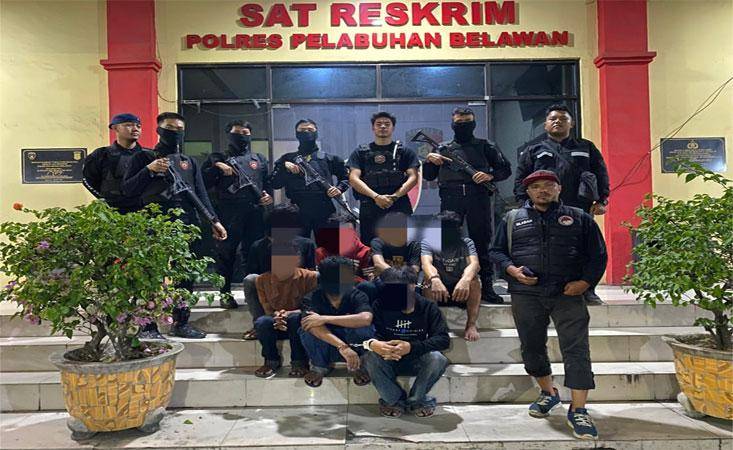 Tim Macan Polres Belawan Ringkus Pelaku Tawuran