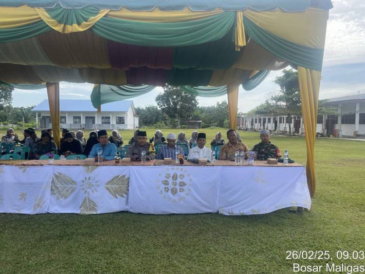 Bhabinkamtibmas Polsek Bosar Maligas Hadiri Is'ra Mir'aj dan Sambut Bulan Suci Ramadhan