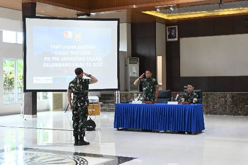 Danlanud HND Pimpin Sidang Pantukhirda Tamtama PK TNI AU Gelombang I/A-89 Tahun 2025