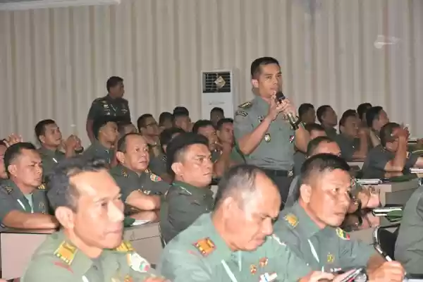 Kapendam I/BB Hadiri Rakornis TMMD ke-107 Tahun 2020