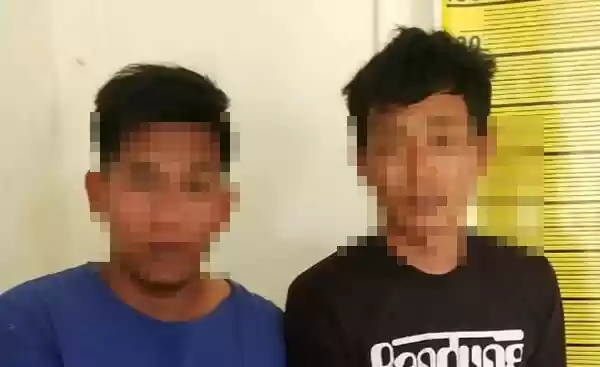 Polsek Berastagi Amankan Dua Pria Tengah Pesta Sabu