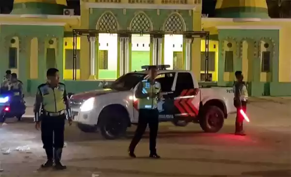 Antisipasi Aksi Balap Liar, Satlantas Polres Sergai Gelar Patroli Blue Light