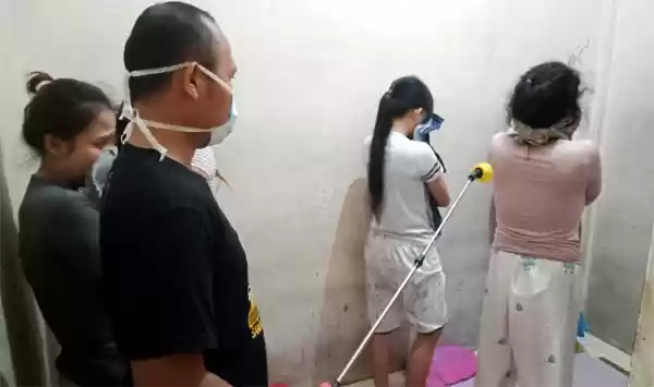 Cegah Virus Corona, Ruangan dan Tahanan Juga Disemprot Cairan Desinfektan