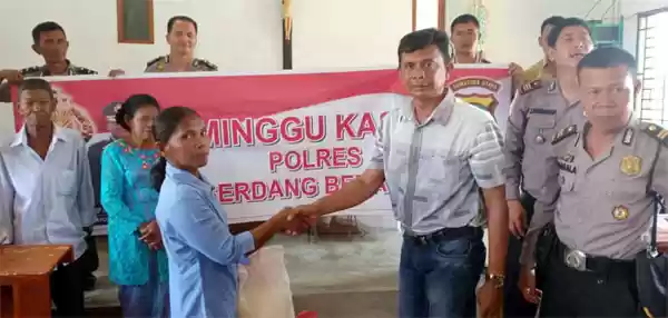 Minggu Kasih, Polres Sergai Ajak Masyarakat Bantu Berantas Narkoba Dan Judi