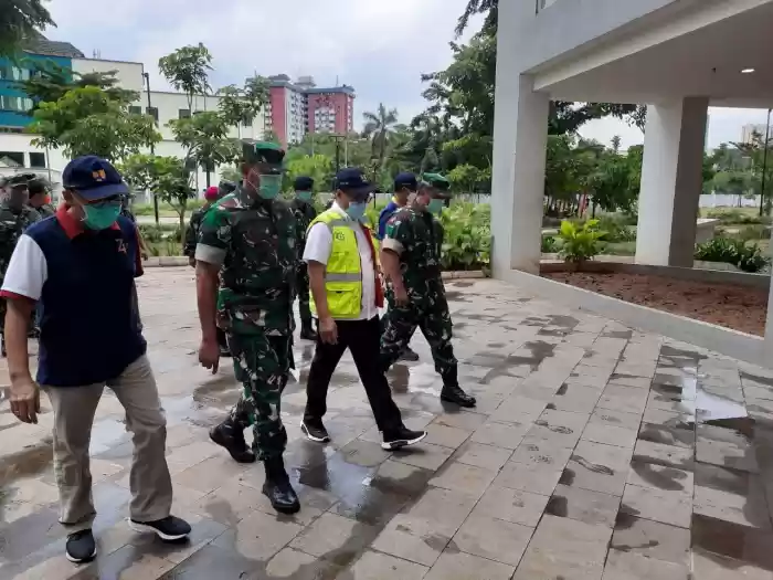 Pangkogasgabpad Tinjau Kesiapan Wisma Atlet Kemayoran Untuk Pasien Covid-19