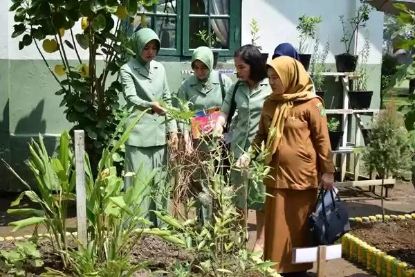 Kunjungan Tim Penilai Lomba Posyandu Kes Terpadu dalam rangka HUT Persit ke-74
