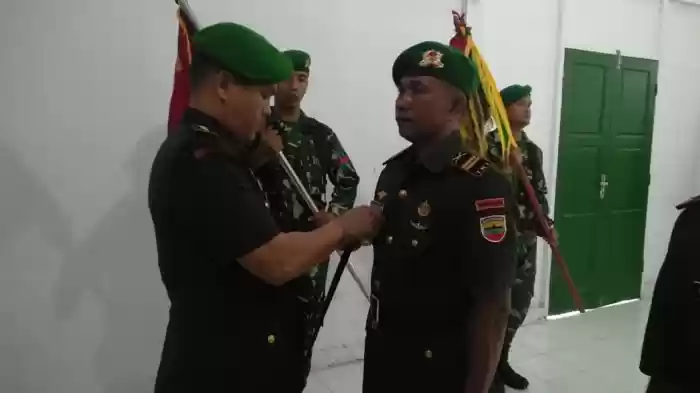 Serahterima Jabatan Komandan Kompi Jajaran Yonif 123/Rajawali