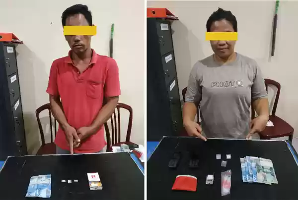 Sepasang Insan Ini Diringkus Sat Narkoba Polres Tanah Karo Usai Jual Beli Narkotika