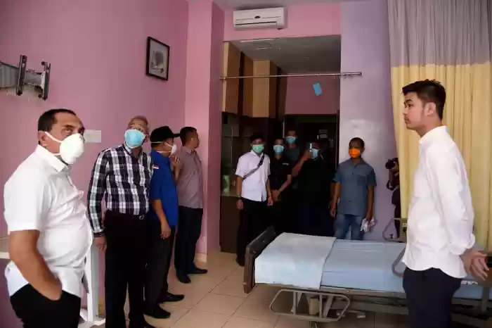 Gubernur Sumut Tinjau Sejumlah RS dan Gedung