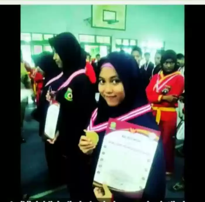 Elsa Siap Fight Di Arena Pencak Silat Porwil Kota Medan VI/2020