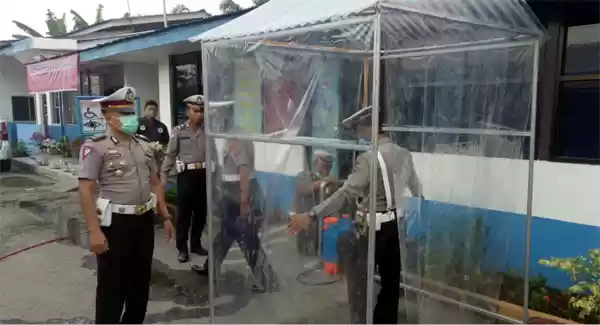 Polres Sergai Siapkan Ruang Sterilisasi Anti Virus
