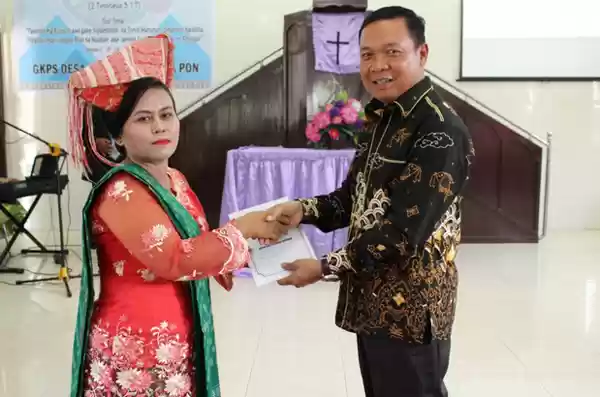 Ketua Wanita Gereja GKPS Terharu dengan Kedatangan Kapolres Sergai