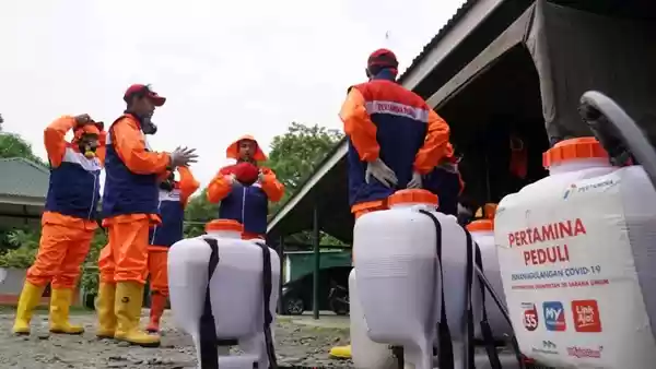 Pertamina Disinfektasi 20 Sarana Produksi dan Sarfas Umum
