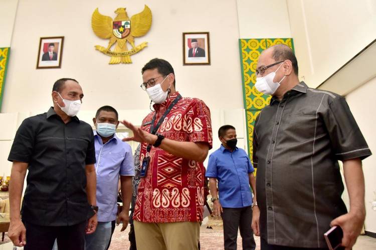 Menparekraf  Sampaikan Tiga Hal  Tentang Percepatan Pariwisata Danau Toba