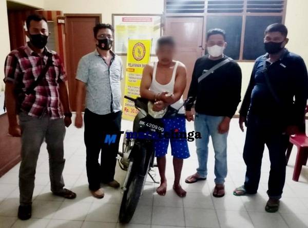 Bawa Kabur Sepeda Motor, Adi Blendong Dibekuk Reskrim Prapat Janji