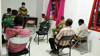 Warga Boven Digoel Gelar Syukuran TNI Manunggal Membangun Desa